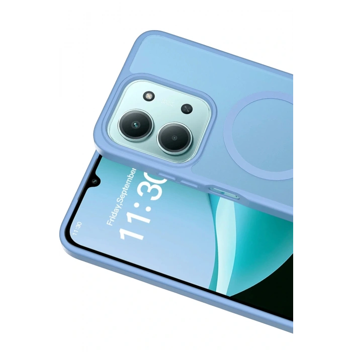 Xiaomi Redmi 15C 4G Jota Magsafe Kapak - Açık Mavi