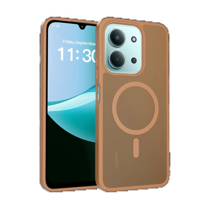 Xiaomi Redmi 15C 4G Jota Magsafe Kapak - Çöl Titanyum