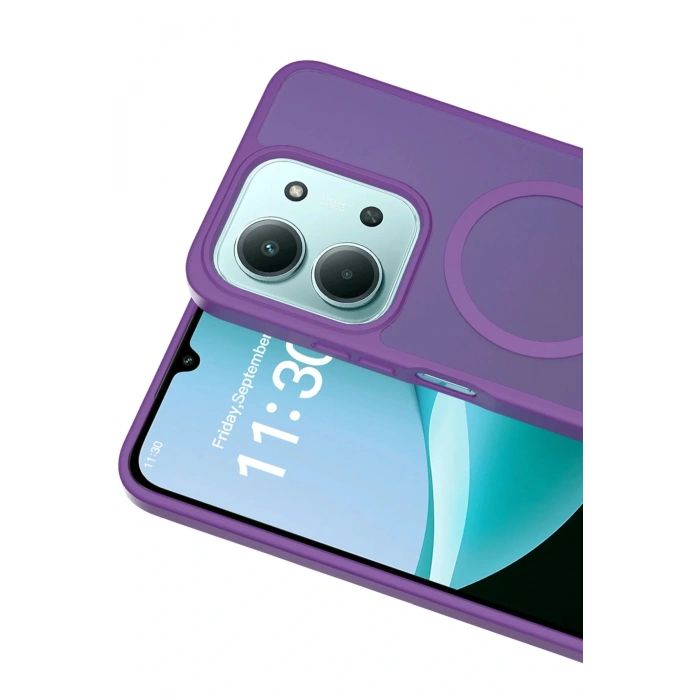 Xiaomi Redmi 15C 4G Jota Magsafe Kapak - Derin Mor