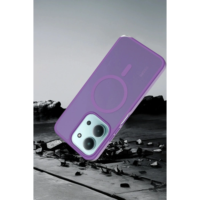 Xiaomi Redmi 15C 4G Jota Magsafe Kapak - Derin Mor