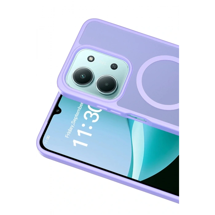 Xiaomi Redmi 15C 4G Jota Magsafe Kapak - Lila