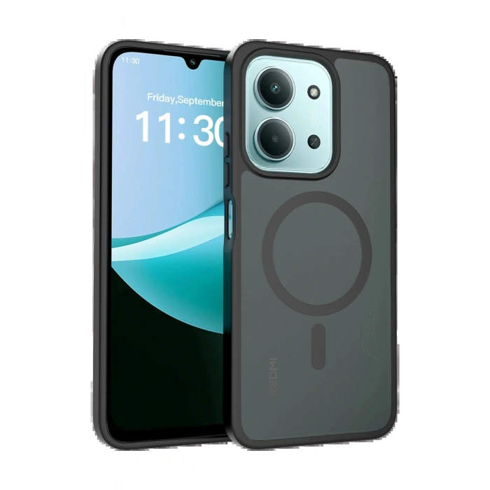 Xiaomi Redmi 15C 4G Jota Magsafe Kapak - Siyah