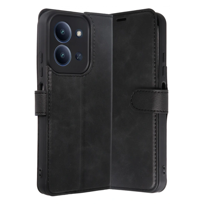 Xiaomi Redmi 15C 4G Trend S Plus Kapaklı Kılıf - Siyah