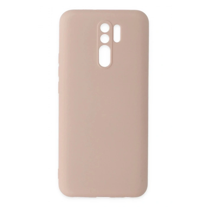Xiaomi Redmi 9 Kılıf Nano içi Kadife Silikon - Pudra