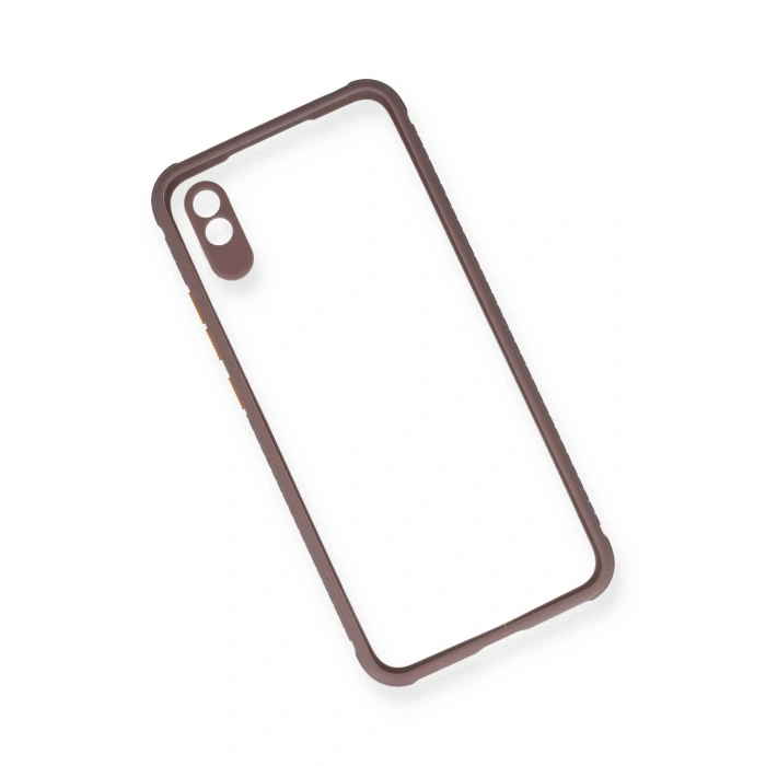 Xiaomi Redmi 9A Kılıf Miami Şeffaf Silikon - Açık Mor