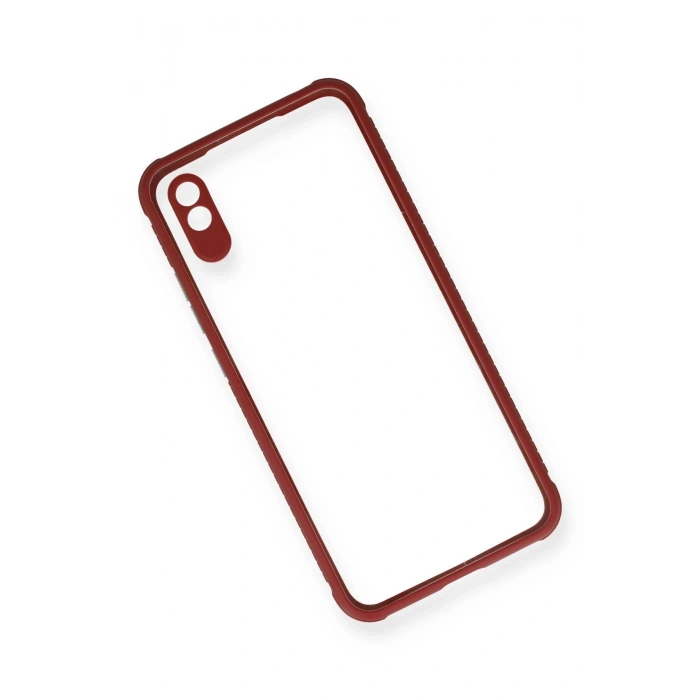 Xiaomi Redmi 9A Kılıf Miami Şeffaf Silikon - Fuşya