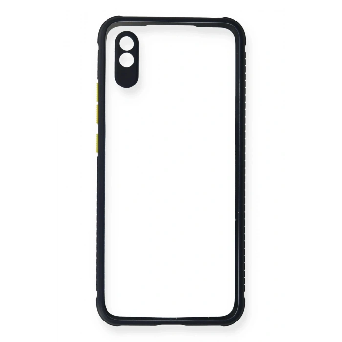 Xiaomi Redmi 9A Kılıf Miami Şeffaf Silikon - Lacivert