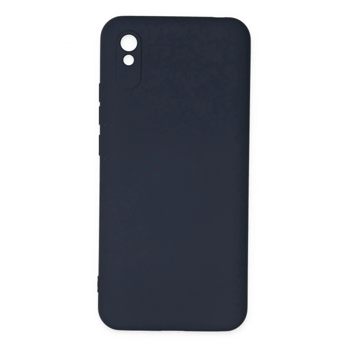 Xiaomi Redmi 9A Kılıf Nano içi Kadife Silikon - Lacivert