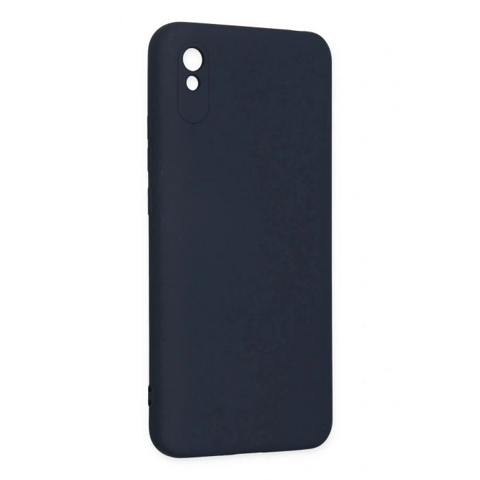 Xiaomi Redmi 9A Kılıf Nano içi Kadife Silikon - Lacivert