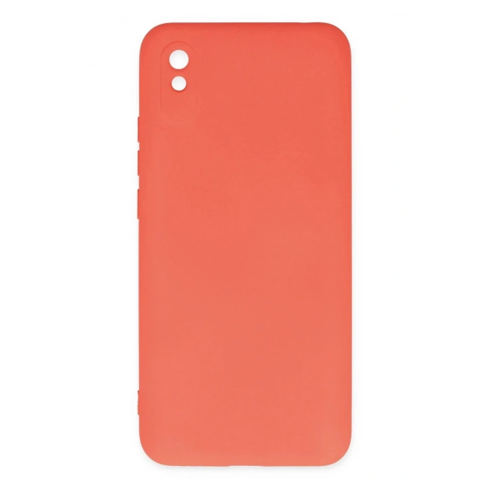 Xiaomi Redmi 9A Kılıf Nano içi Kadife Silikon - Turuncu