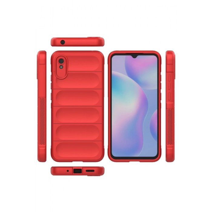 Xiaomi Redmi 9A Kılıf Optimum Silikon - Kırmızı