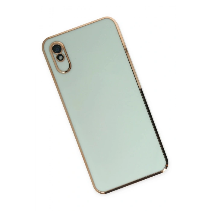 Xiaomi Redmi 9A Kılıf Volet Silikon - Açık Yeşil