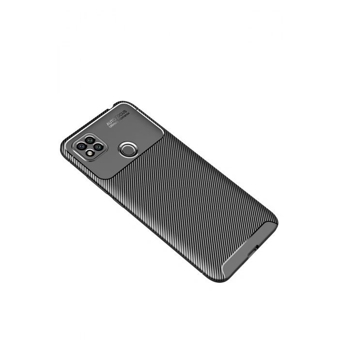 Xiaomi Redmi 9C Kılıf Auto Focus Karbon Kapak - Siyah