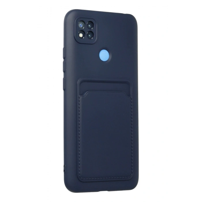 Xiaomi Redmi 9C Kılıf Kelvin Kartvizitli Silikon - Lacivert
