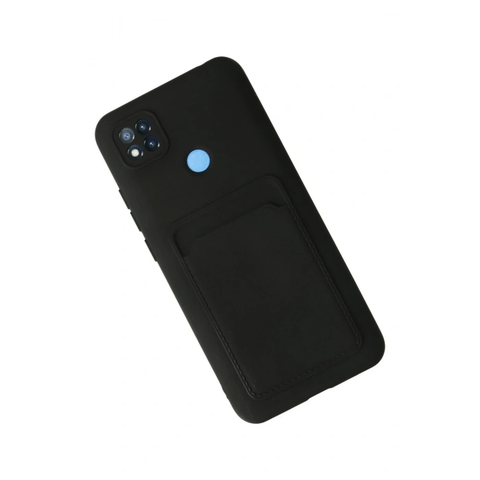 Xiaomi Redmi 9C Kılıf Kelvin Kartvizitli Silikon - Siyah