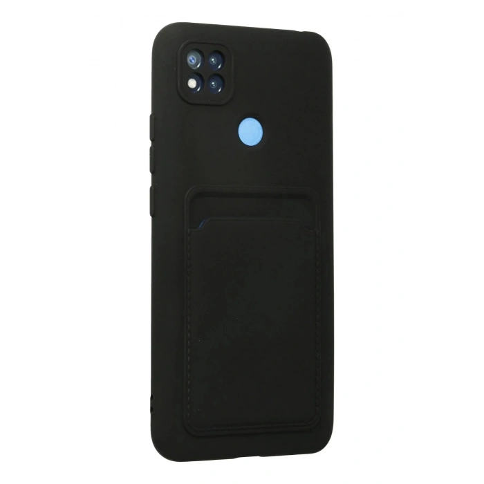 Xiaomi Redmi 9C Kılıf Kelvin Kartvizitli Silikon - Siyah