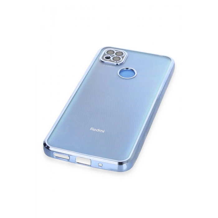 Xiaomi Redmi 9C Kılıf Lensli Silikon - Açık Mavi