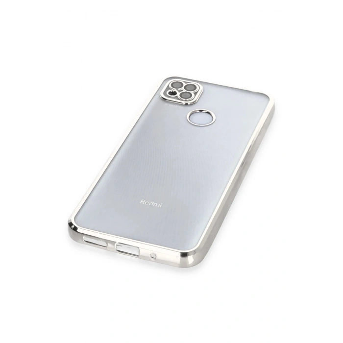 Xiaomi Redmi 9C Kılıf Lensli Silikon - Gümüş