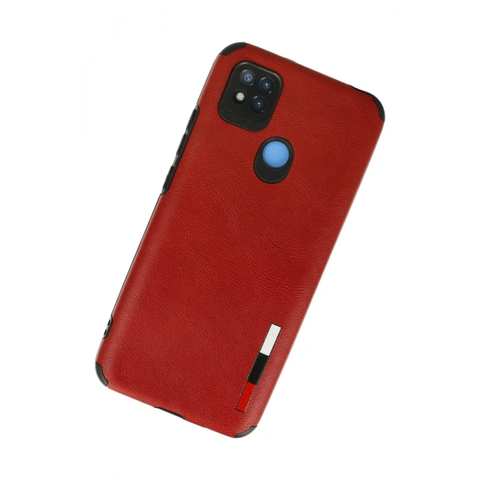 Xiaomi Redmi 9C Kılıf Loop Deri Silikon - Kırmızı
