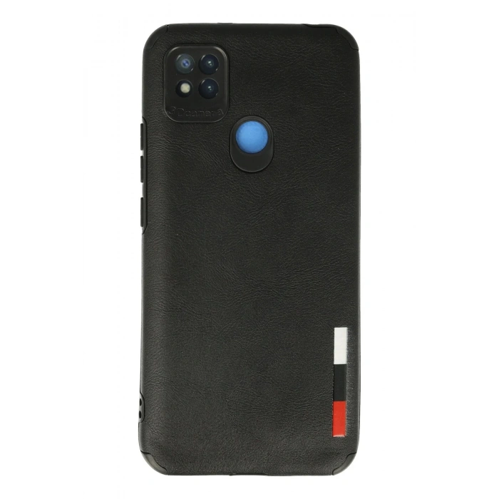 Xiaomi Redmi 9C Kılıf Loop Deri Silikon - Siyah