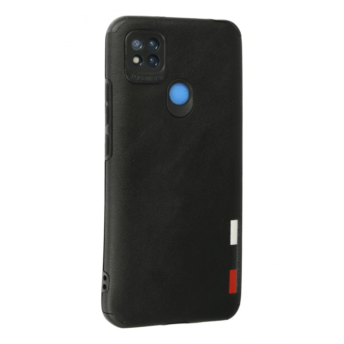 Xiaomi Redmi 9C Kılıf Loop Deri Silikon - Siyah