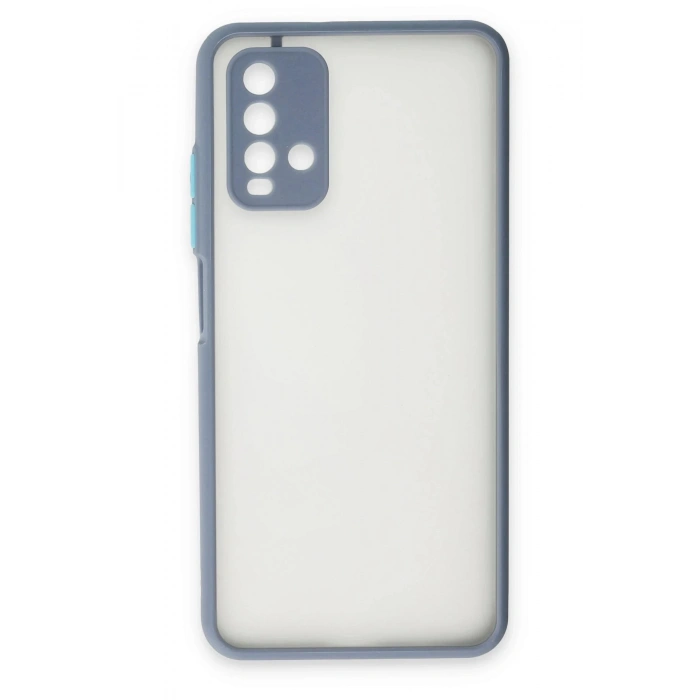 Xiaomi Redmi 9T Kılıf Montreal Silikon Kapak - Gri