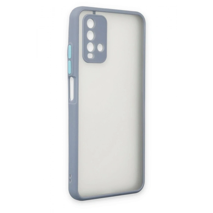 Xiaomi Redmi 9T Kılıf Montreal Silikon Kapak - Gri