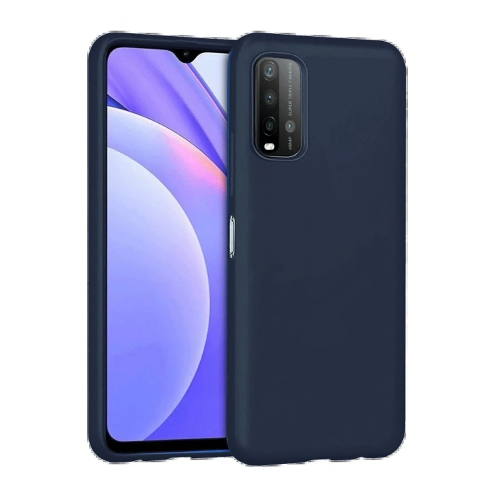 Xiaomi Redmi 9T Kılıf Nano içi Kadife Silikon - Lacivert
