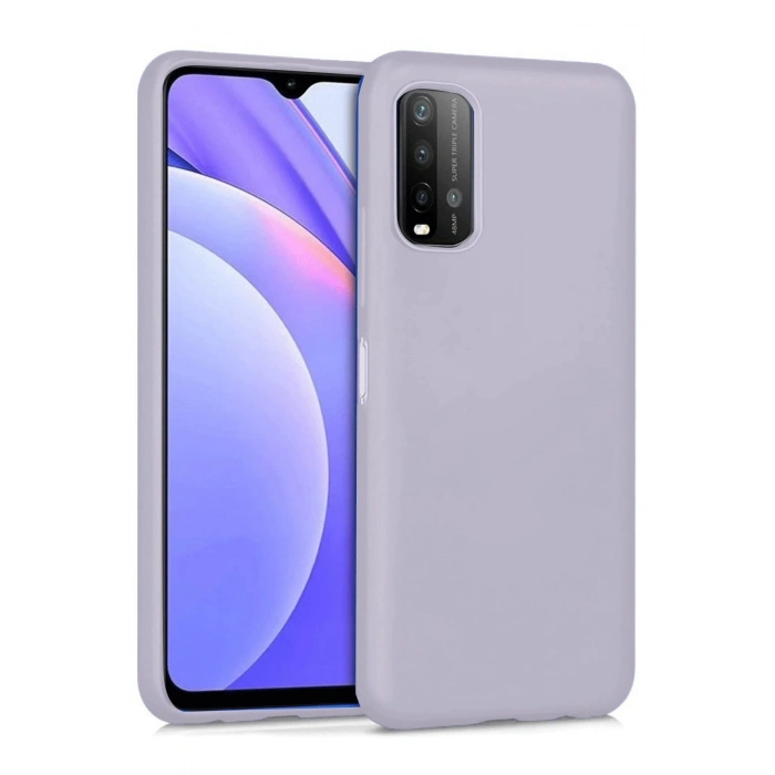 Xiaomi Redmi 9T Kılıf Nano içi Kadife Silikon - Lila