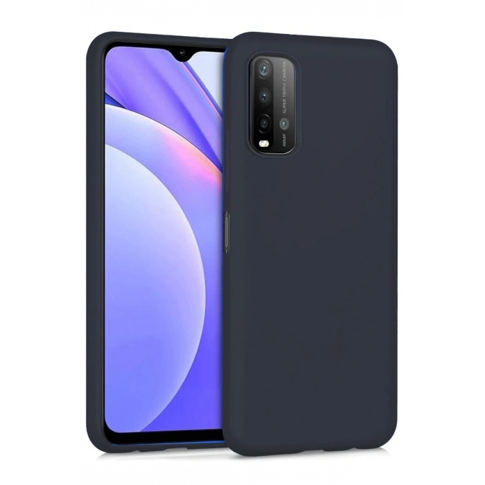 Xiaomi Redmi 9T Kılıf Nano içi Kadife Silikon - Siyah