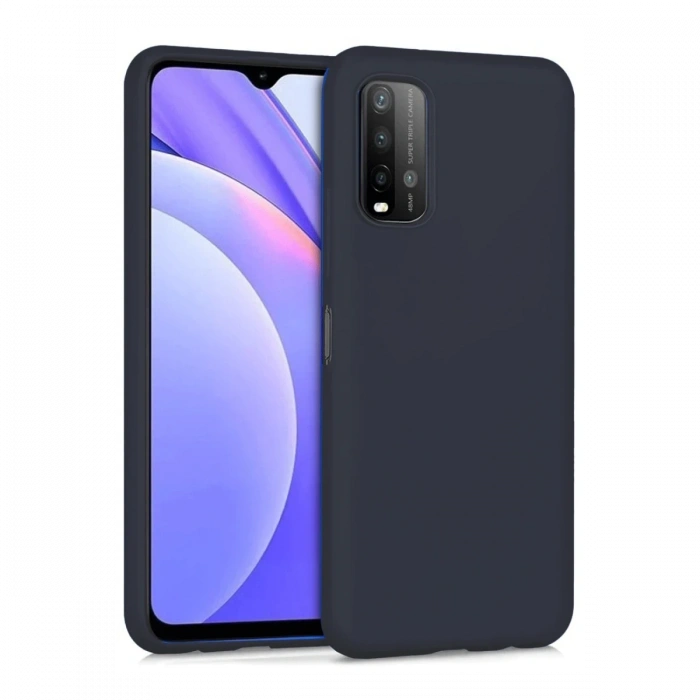 Xiaomi Redmi 9T Kılıf Nano içi Kadife Silikon - Siyah