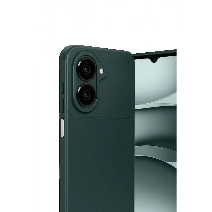 Xiaomi Redmi A5 4G Auto Focus Karbon Kapak - Koyu Yeşil