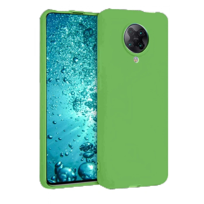 Xiaomi Redmi K30 Pro Kılıf Nano içi Kadife Silikon - Yeşil