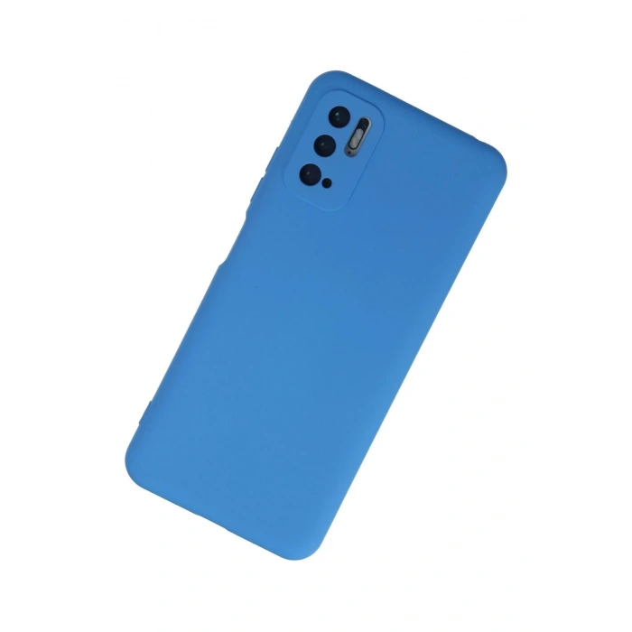 Xiaomi Redmi Note 10 5G Kılıf Nano içi Kadife Silikon - Mavi