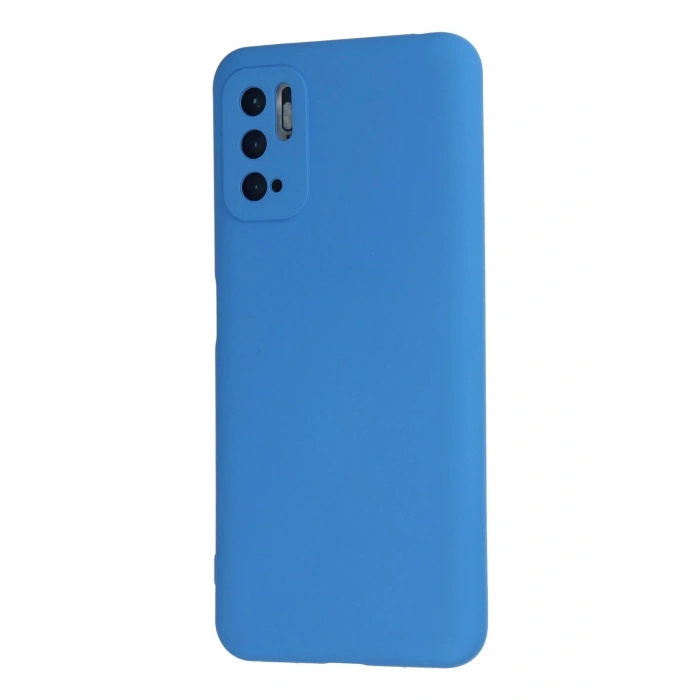 Xiaomi Redmi Note 10 5G Kılıf Nano içi Kadife Silikon - Mavi