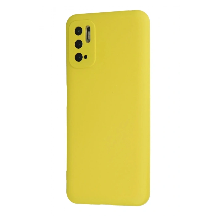 Xiaomi Redmi Note 10 5G Kılıf Nano içi Kadife Silikon - Sarı