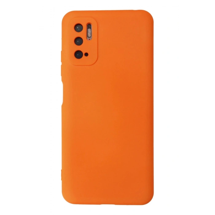 Xiaomi Redmi Note 10 5G Kılıf Nano içi Kadife Silikon - Turuncu