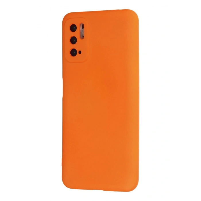 Xiaomi Redmi Note 10 5G Kılıf Nano içi Kadife Silikon - Turuncu