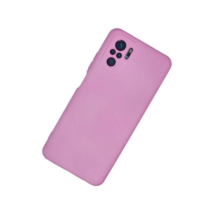Xiaomi Redmi Note 10 Kılıf Nano içi Kadife Silikon - Pembe