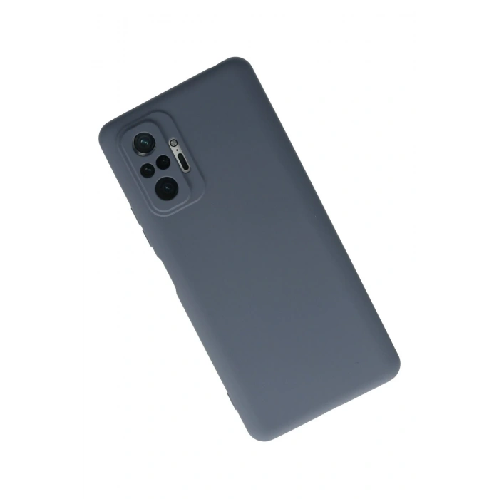 Xiaomi Redmi Note 10 Pro Kılıf Nano içi Kadife Silikon - Gri