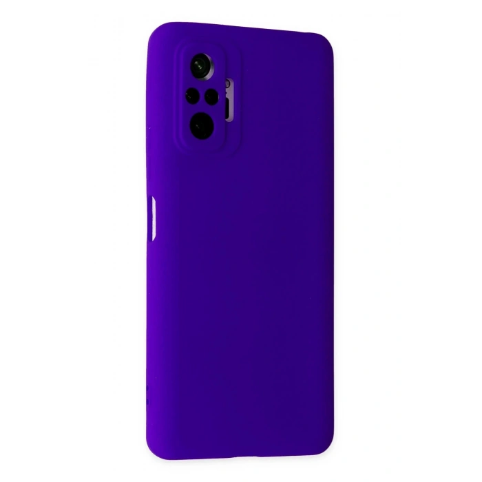 Xiaomi Redmi Note 10 Pro Kılıf Nano içi Kadife Silikon - Mor