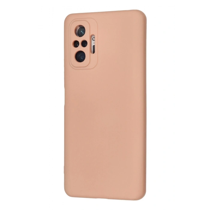 Xiaomi Redmi Note 10 Pro Kılıf Nano içi Kadife Silikon - Pudra