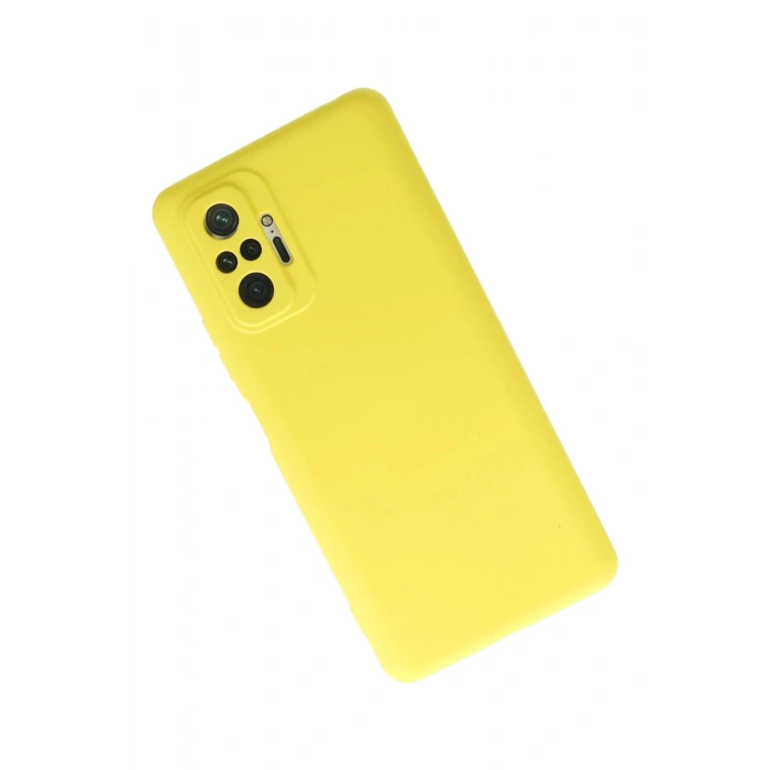 Xiaomi Redmi Note 10 Pro Kılıf Nano içi Kadife Silikon - Sarı