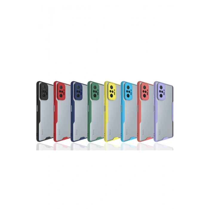 Xiaomi Redmi Note 10 Pro Kılıf Platin Silikon - Kırmızı