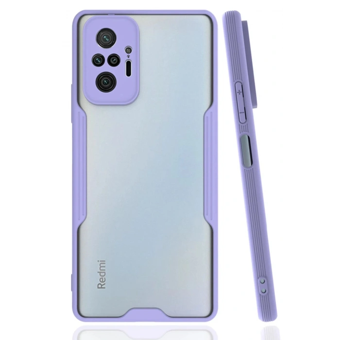 Xiaomi Redmi Note 10 Pro Kılıf Platin Silikon - Lila