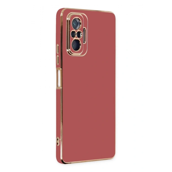 Xiaomi Redmi Note 10 Pro Kılıf Volet Silikon - Kırmızı