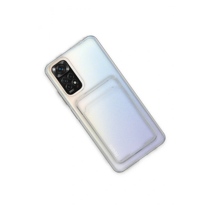Xiaomi Redmi Note 11 Kılıf Kart Şeffaf Silikon - Şeffaf