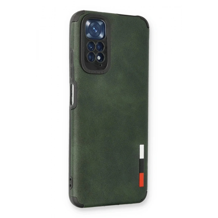 Xiaomi Redmi Note 11 Kılıf Loop Deri Silikon - Yeşil