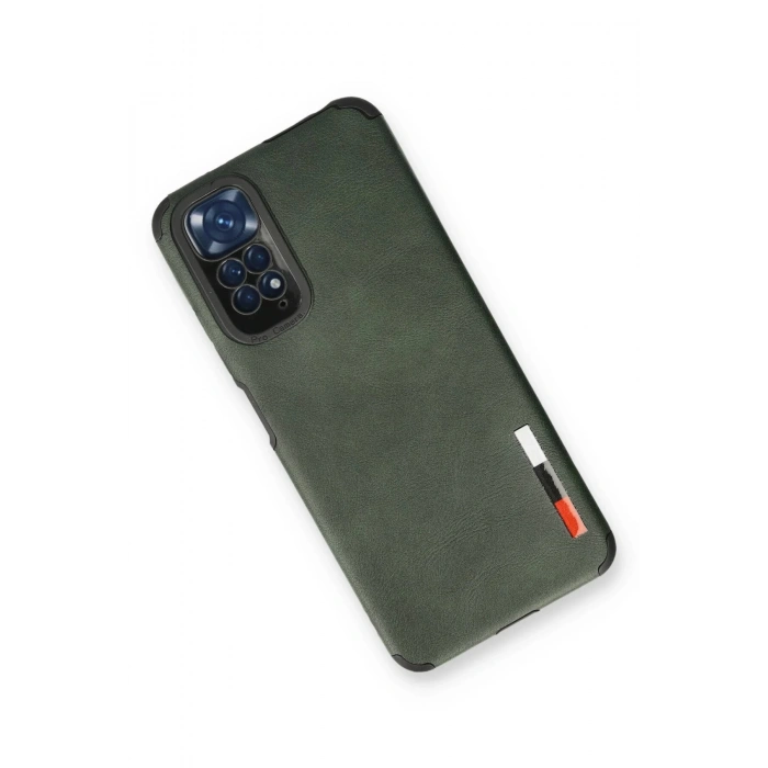 Xiaomi Redmi Note 11 Kılıf Loop Deri Silikon - Yeşil