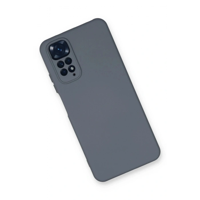 Xiaomi Redmi Note 11 Kılıf Nano içi Kadife Silikon - Gri